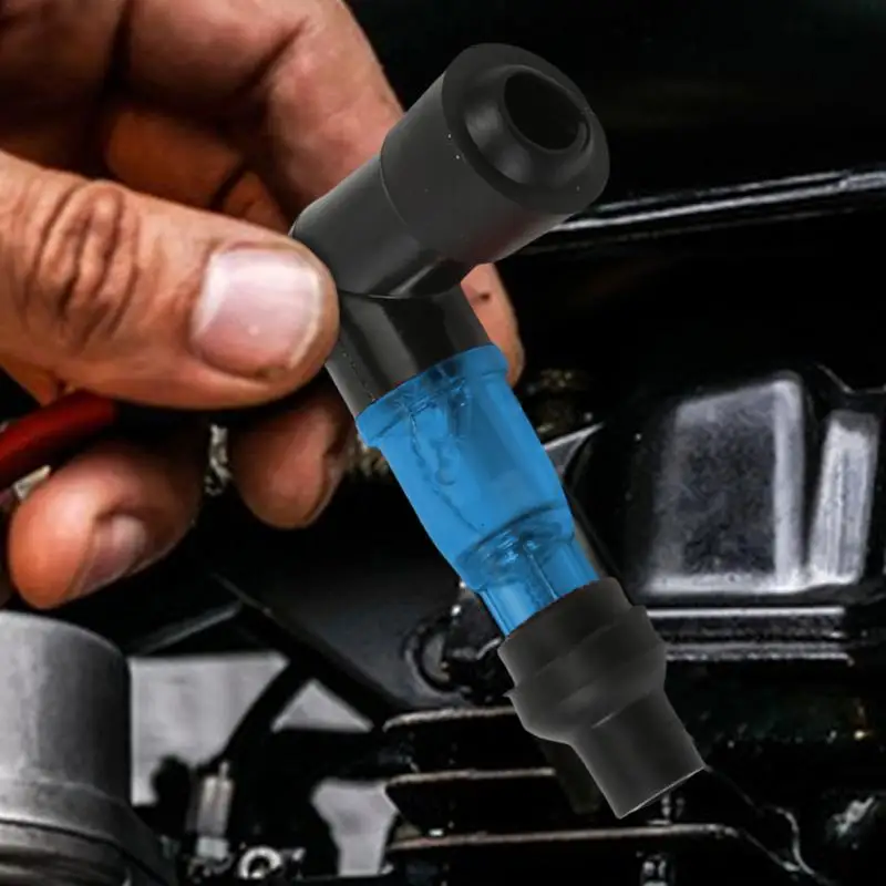 Motorcycle Flashing Spark Plug Cap Universall 90 Degree Motorcycle Ignition Spark Plug Cap Flash Spark Plug Resistor Cover