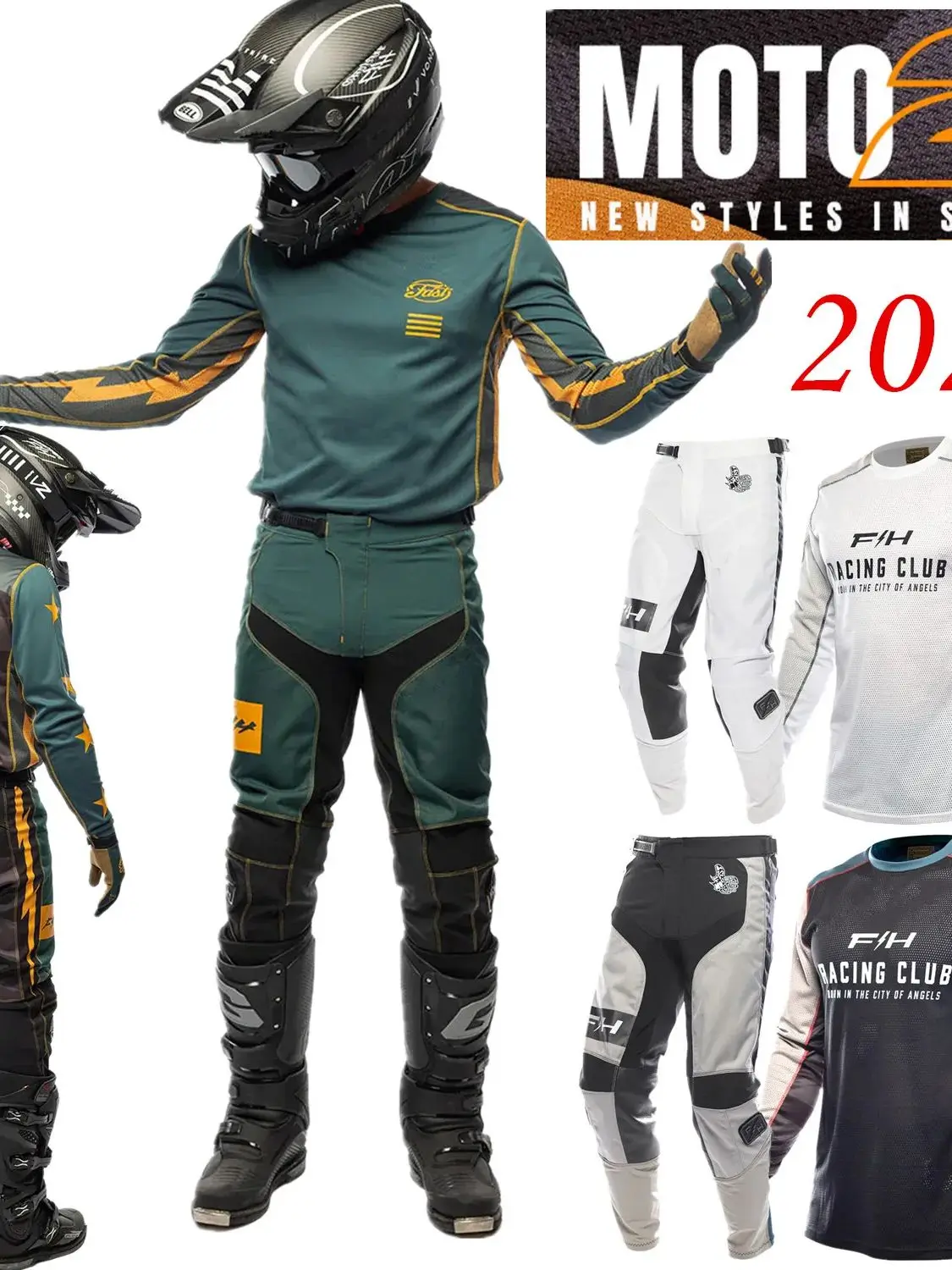 AliExpress fasthouse 2026 FH MX Kit Off Road Motocross Gear Set Moto Enduro Jersey And Pant Dirt Bike Combos Motorcycle Suit