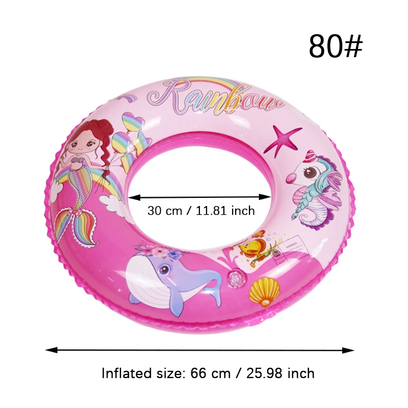 Cute Swimming Ring Funny Beach Swim Tube Summer Fun Pool Float  Baby Swimming Float Inflatable Pool Toys Girl Beach Circle