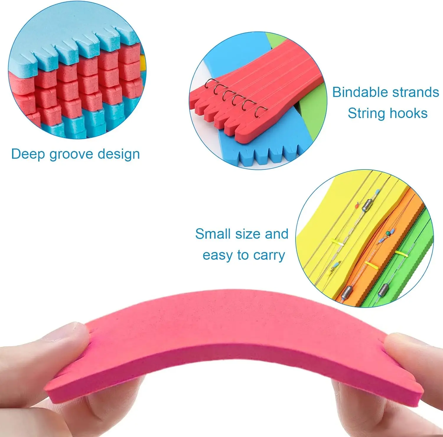 Angeln Führer Linie Haken Halter Schaum Bord Spule Winding Board Fisch Haken Lagerung Draht Wrap Halter Tackle-Tool Zubehör – Detail 10