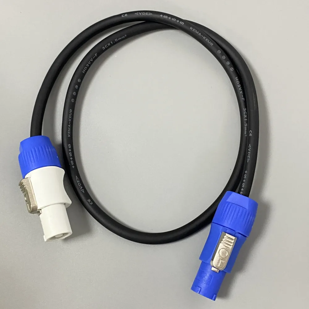 1Meter LED Moving Head Power Cable EU Plug AC Power Extension Cable PowerCON Connector For Stage Lights DMX PAR DJ LED Display