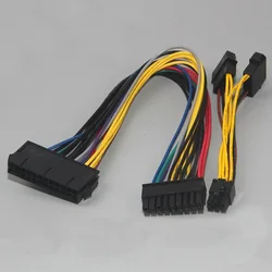 ATX 24Pin to 18Pin & Dual IDE Molex  6Pin Converter Adapter Power Cable Cord for HP Z600 Workstation Server 18AWG