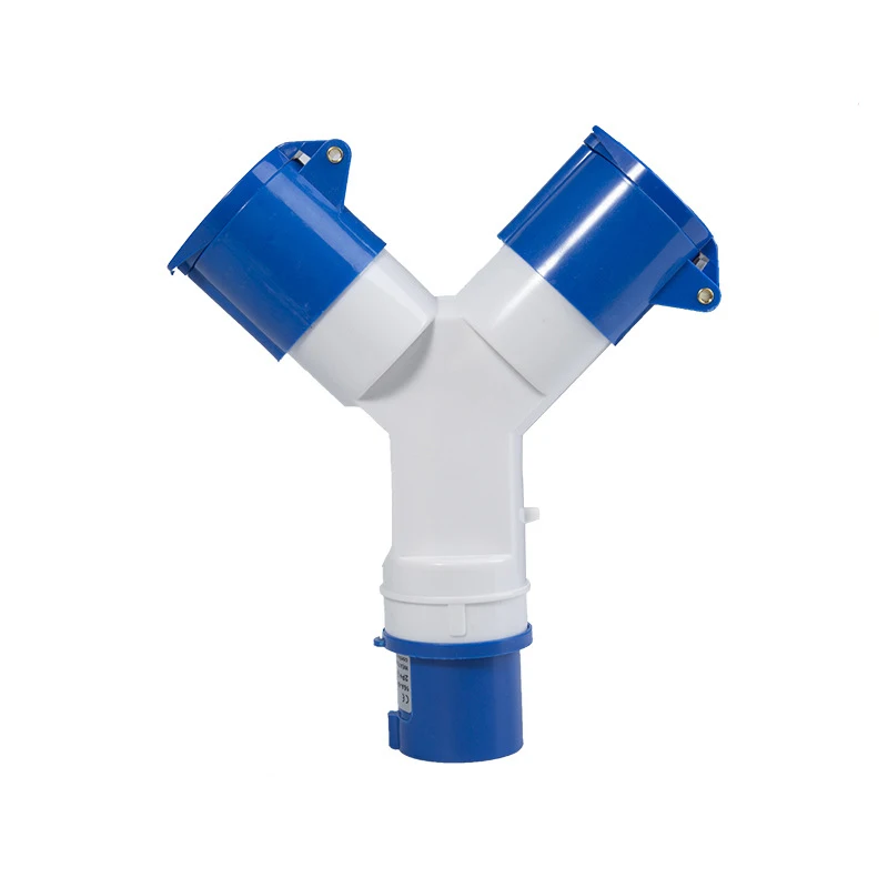 Industrial Plug 16A32A Y-type Multi-Function Three-way Branch Socket Waterproof Three-phase Electricity