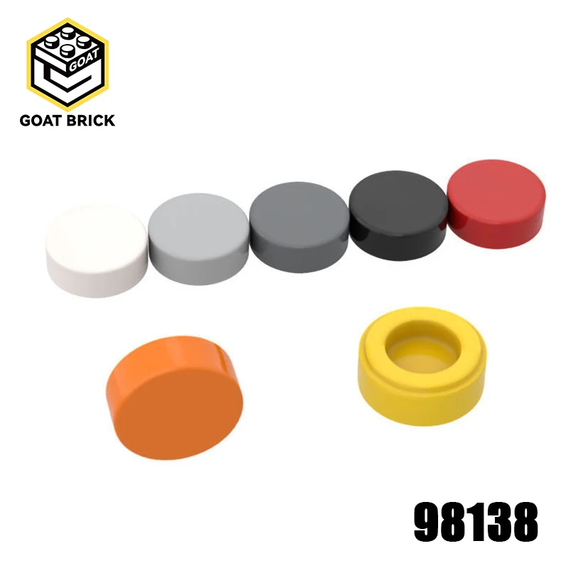 10Pcs MOC Parts 98138 Tile Round 1 x 1 Compatible Bricks DIY Assmble Building Blocks Particle Kid Puzzle Brain Toy Gift