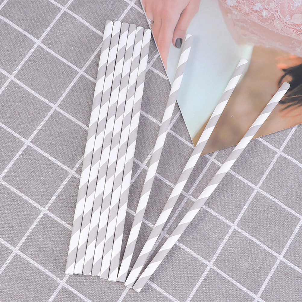 

200 Pcs Straws Disposable Drinking Tubes for Juices Shakes Smoothies Iced Coffee Party Baby Shower Wedding