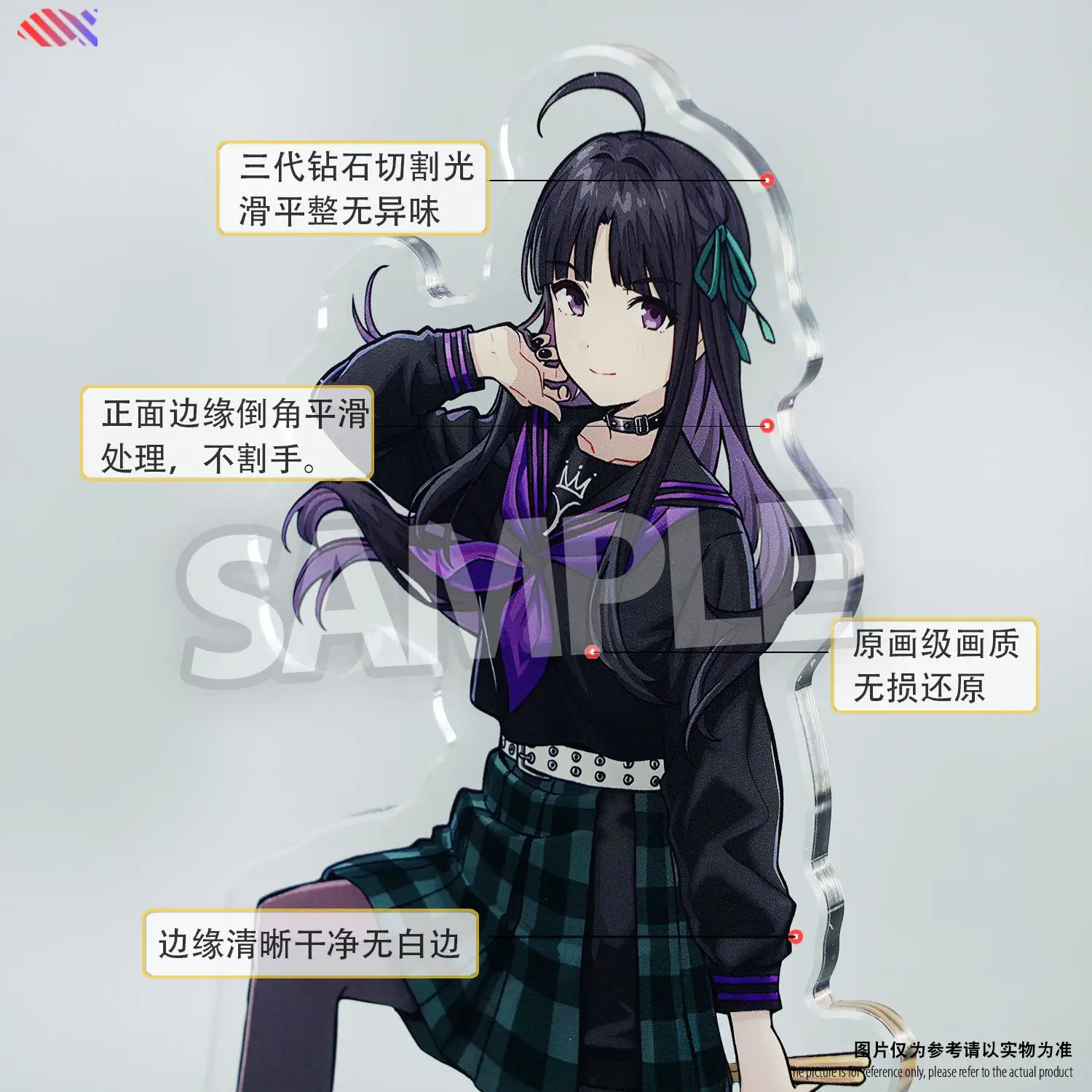 GBC Anime Standees Set - Sutoji Rei/Kawakami Momoka/Anon Figure Collection (Limited Edition Acrylic Character Displays)