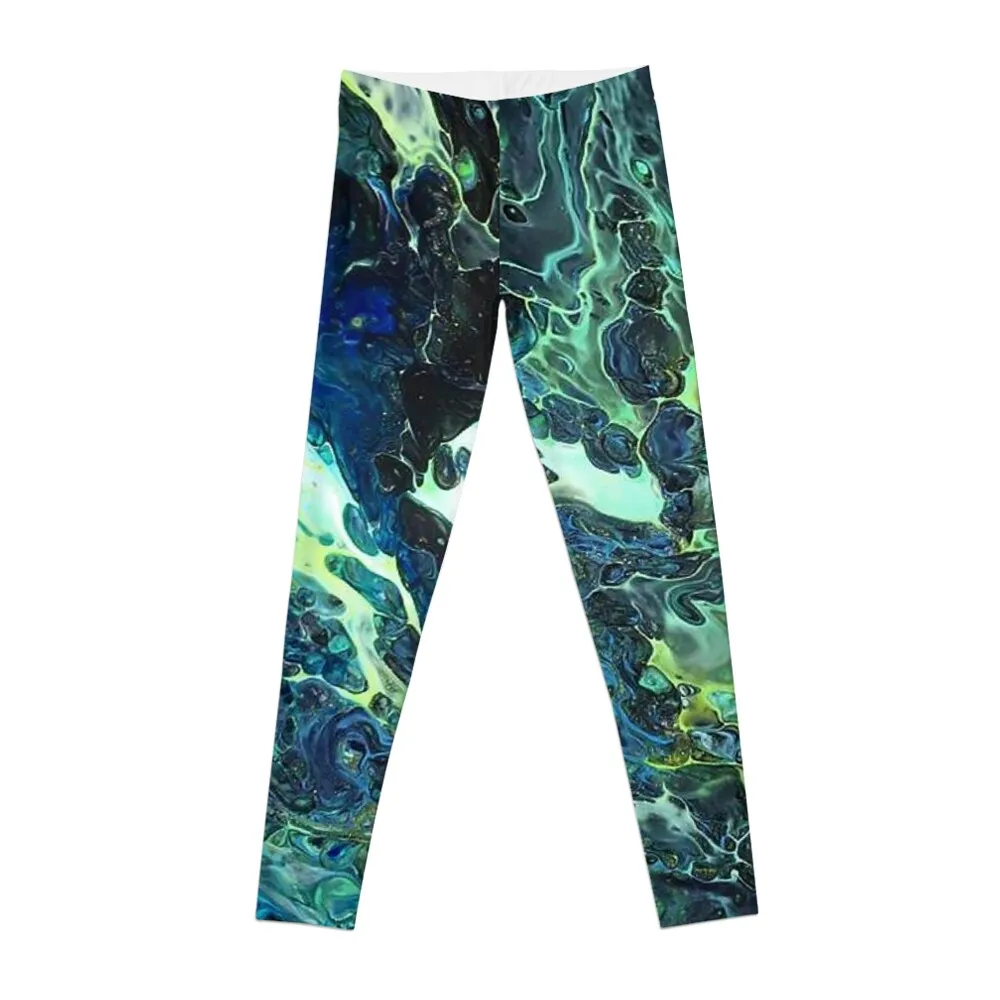 Arcane - Fluid Art/Acrylic Pour Leggings fitness set gym Sportswear woman gym Womens Leggings