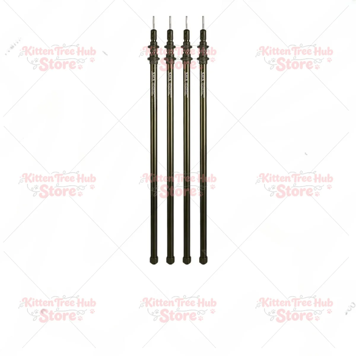 2.3-2.5M Adjustable Telescopic Tarp Pole, 3-Section Aluminum Camping Tent Pole for Outdoor Awning Support