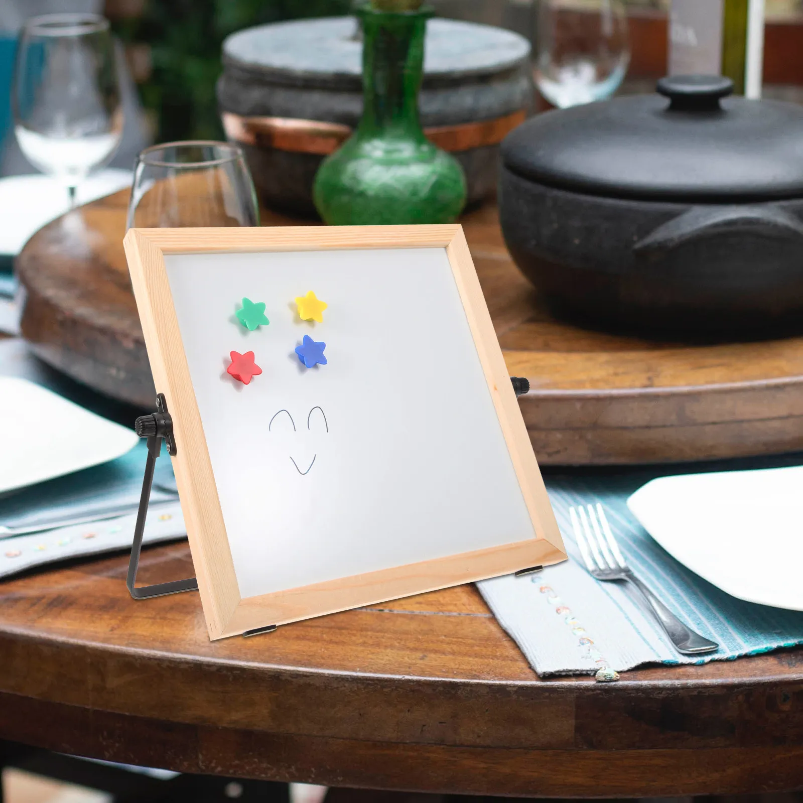 

1 Set Of Writing Board Double-Sided Whiteboard 360° Rotation Erasable Magnetic Drawing Tablet For Office Classroom Note