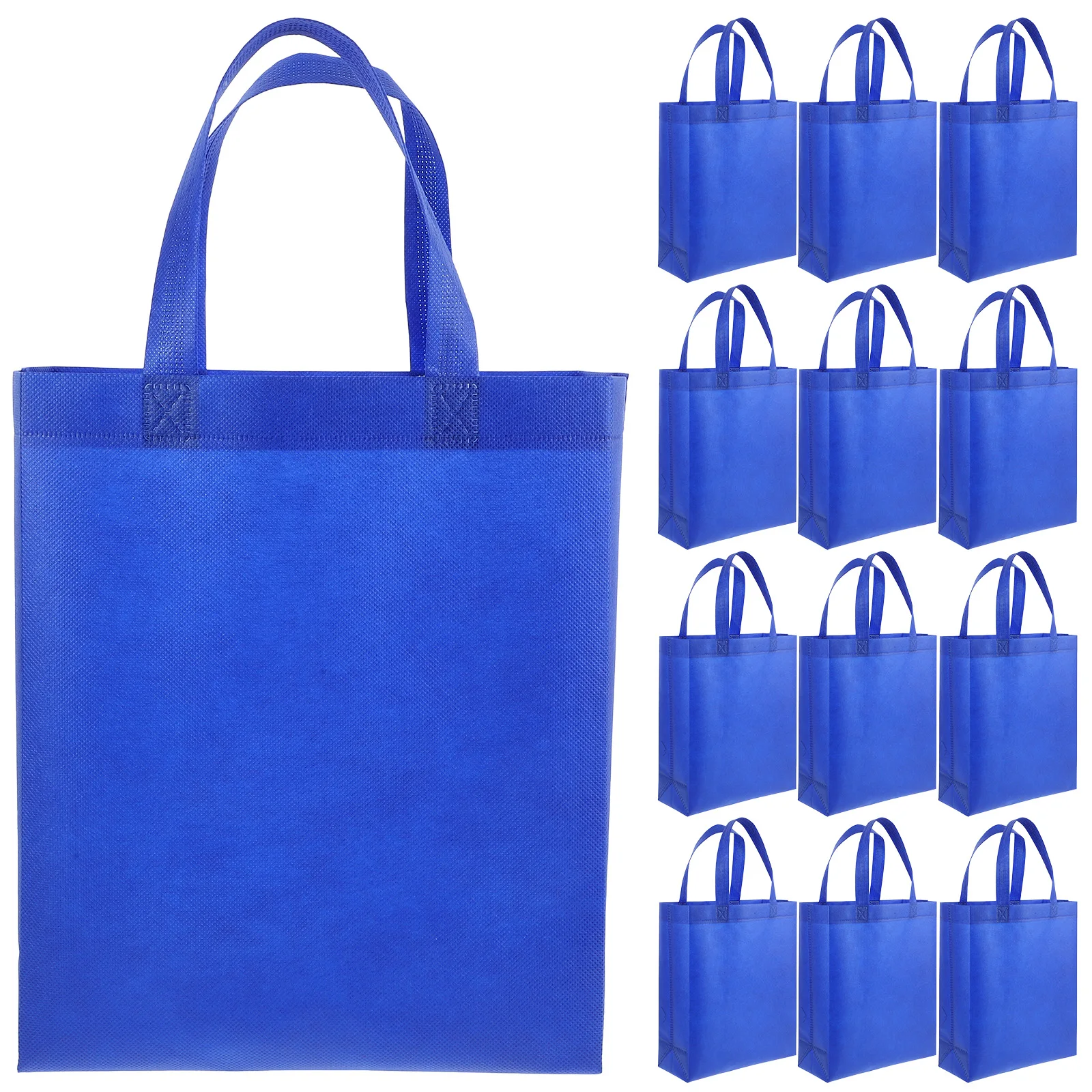 

30pcs Non-Woven Shopping Bags Reusable Grocery Tote With Handles Foldable Lightweight Storage Bag Portable Travel Carry Tote For