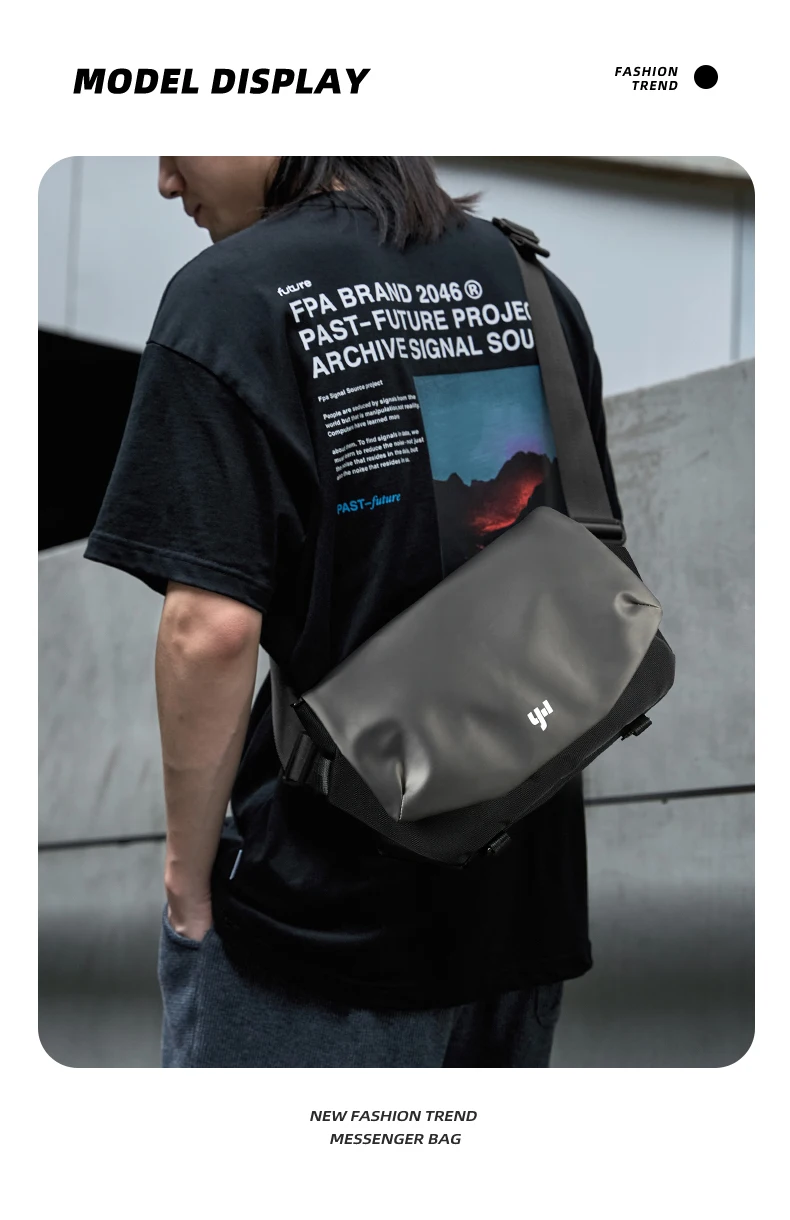 MATE ELAN Stilvolle Männer Umhängetasche Oxford Wasserdichte Umhängetasche Umhängetasche Tragbare Teenager Büchertasche Reise 9,7 zoll iPad Tasche – Detail 14