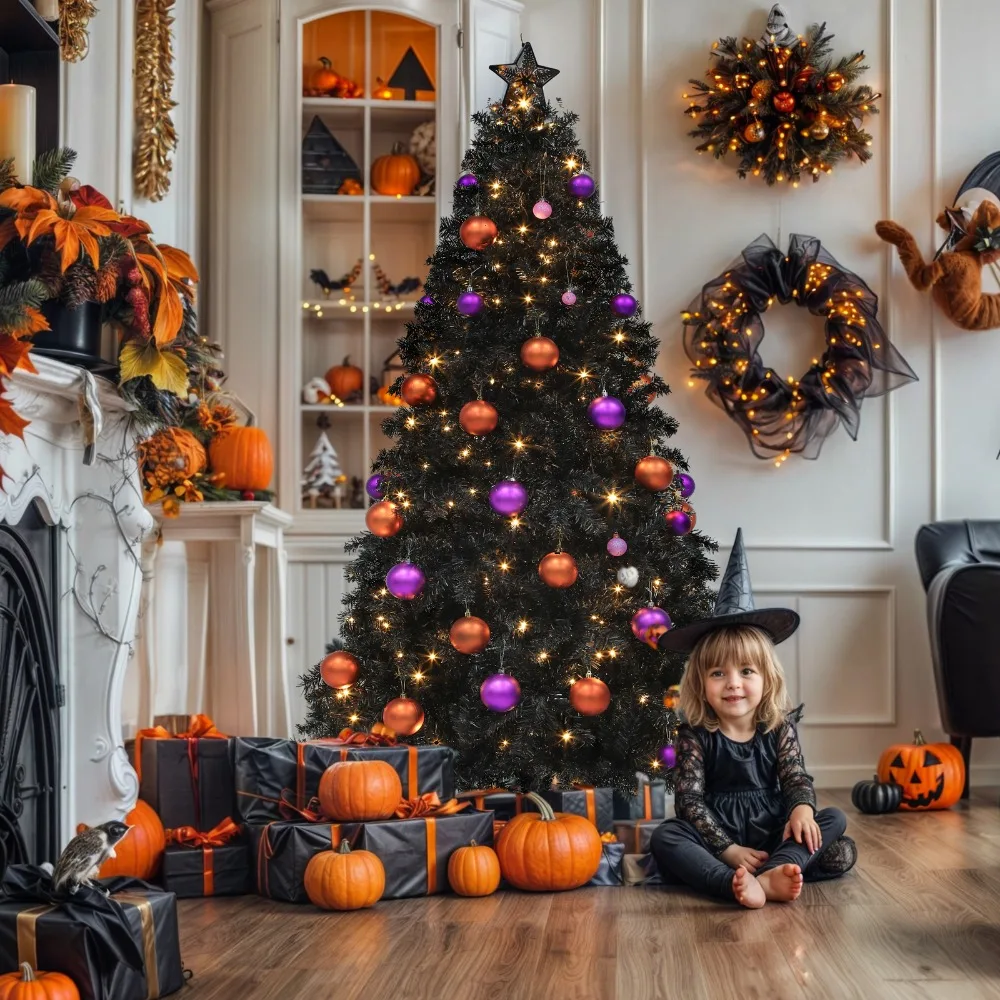 

6 ft Prelit Christmas Tree Artificial w/ 818 Branch Tips