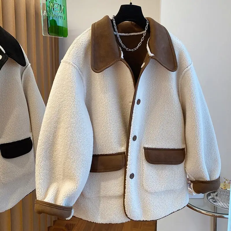 

Мужской свитер с воротником из овечьей шерсти (300 пу), очень большой размер, осенне-зимний, дизайнерский, цвет Thiened, с эффектом утепления