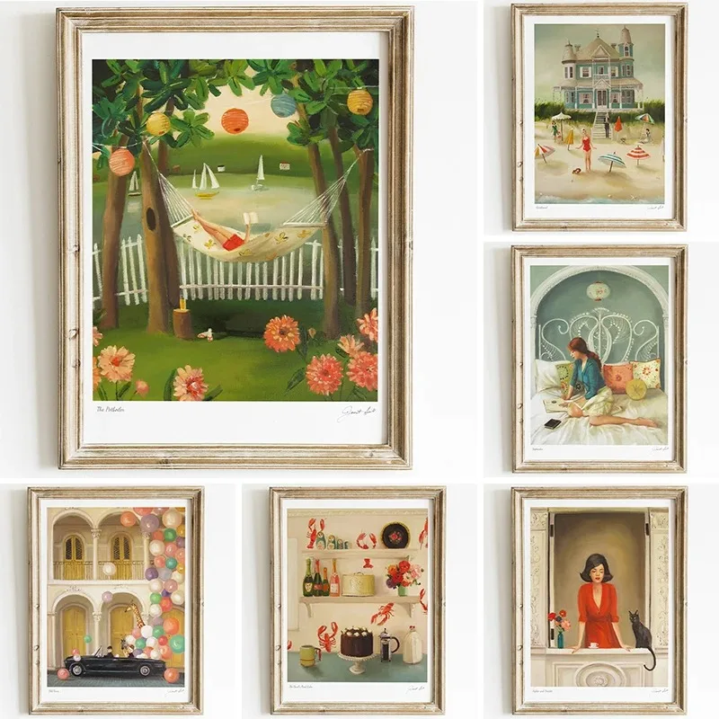 Small Art Summer Without A Screen Door Room Minimalist Wall Art Print Canvas Painting Posters for Living Room Modern Home Dec