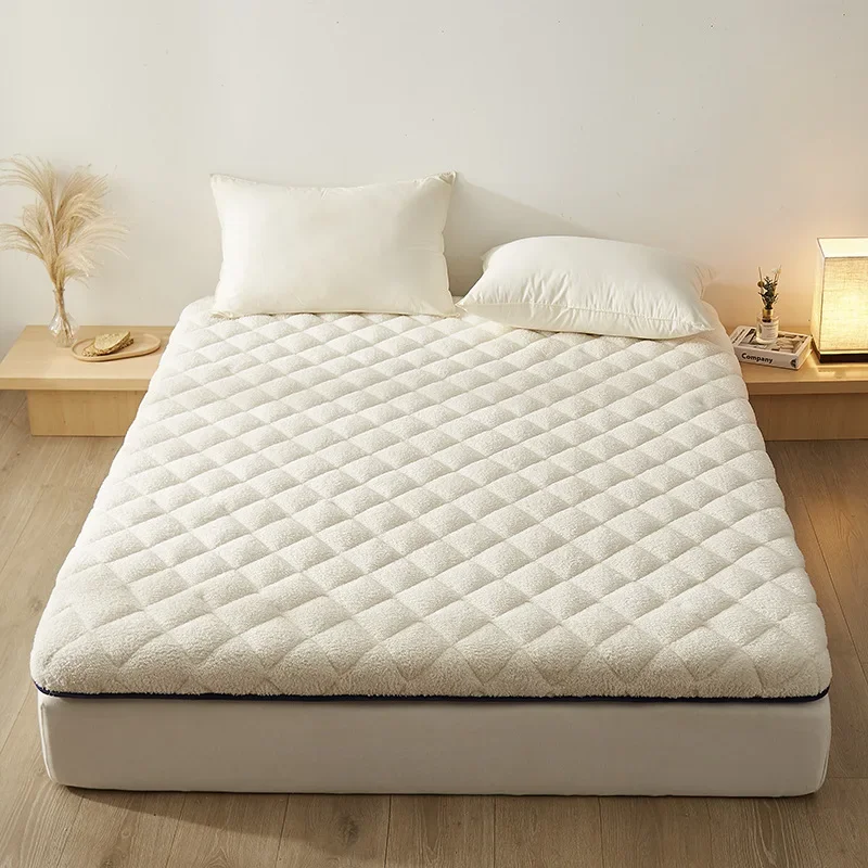 Soft Mattress Thickened and Velvet Household Latex Sponge Pad Dormitory Student Single Bed Sleeping Mat Tatami Mattress Queen