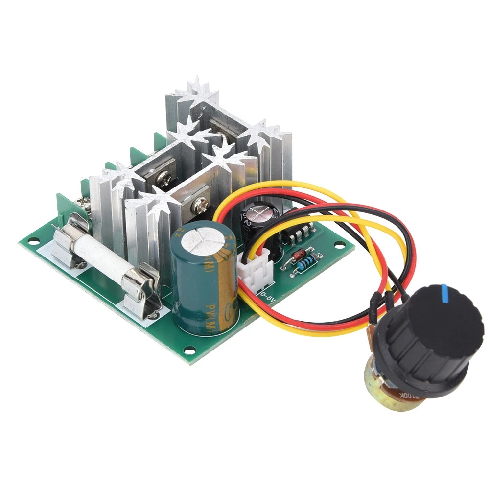 Motor Speed Controller DC6~90V 0.01~1000W PWM Speed Regulation Switch with Fuse