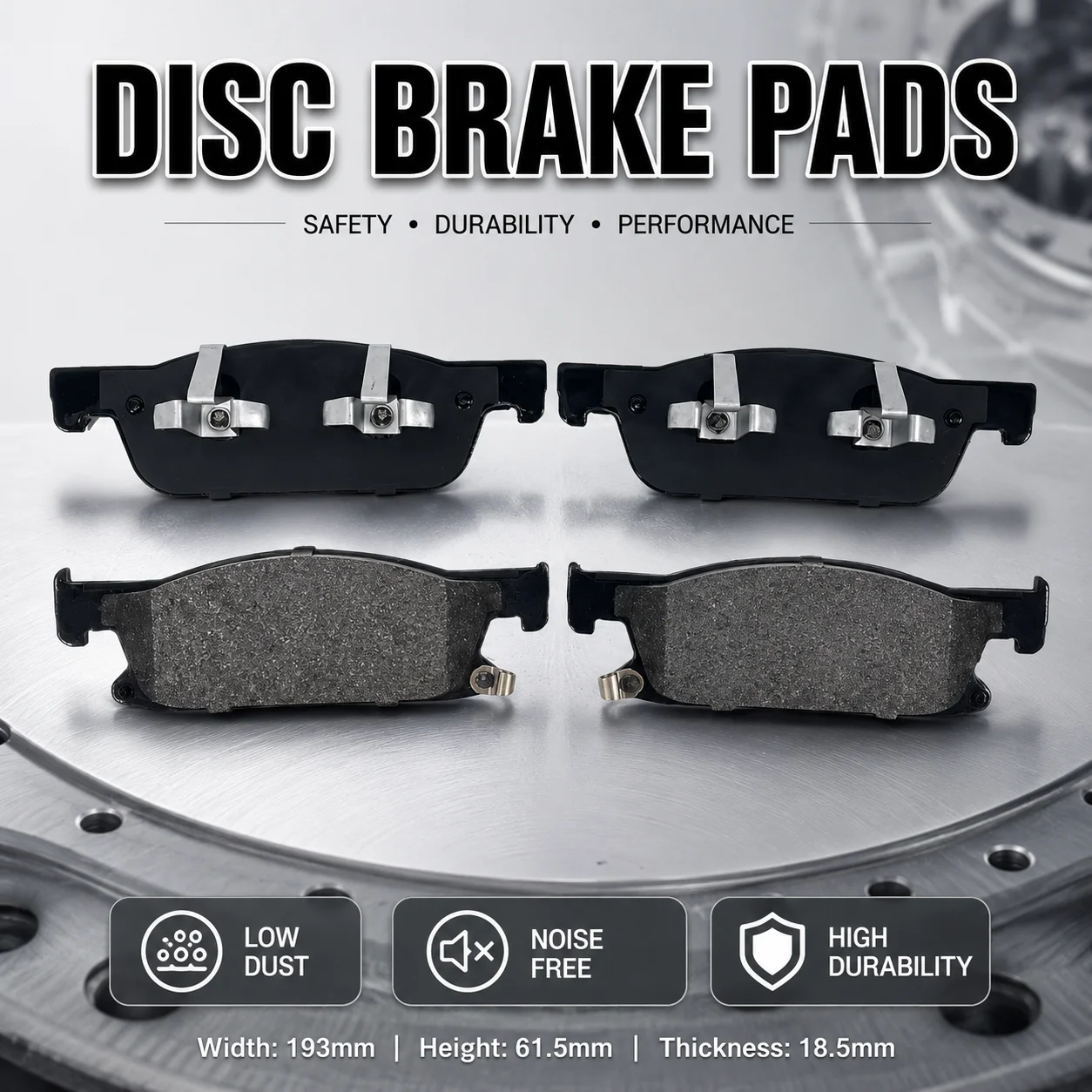 Brake Pad Set For GAC GS8 ES9 E9 GM8 2.0T 320T 390T 2019 2020 2021 2022 Trumpchi M8 Front Disc Brake Accessories 8835001CAD0000