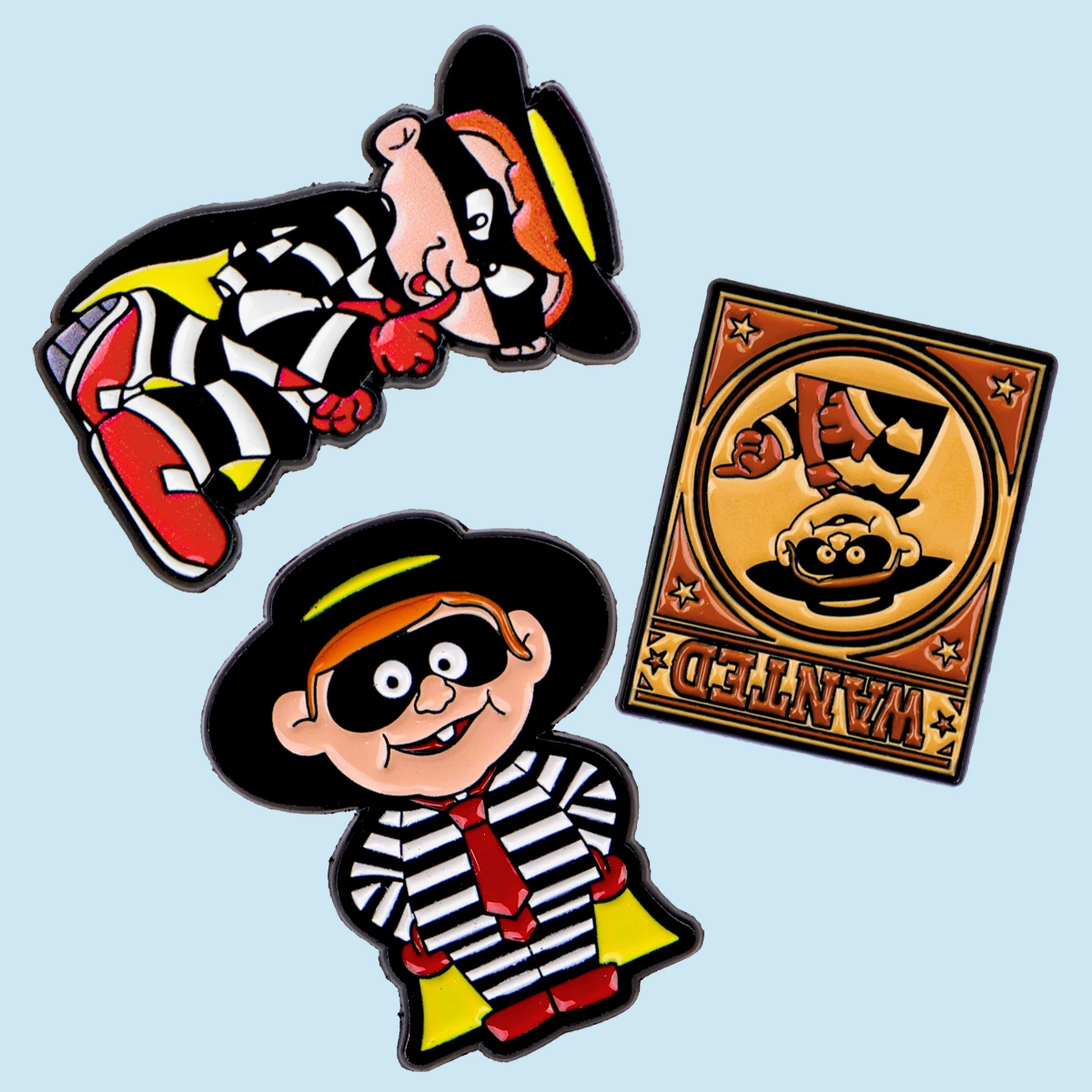 2pcs/set Funny Striped Shirt Man Enamel Pin Brooches for Lapel Pins Badge on Backpack Clothing Accessories Fashion Jewelry Gifts