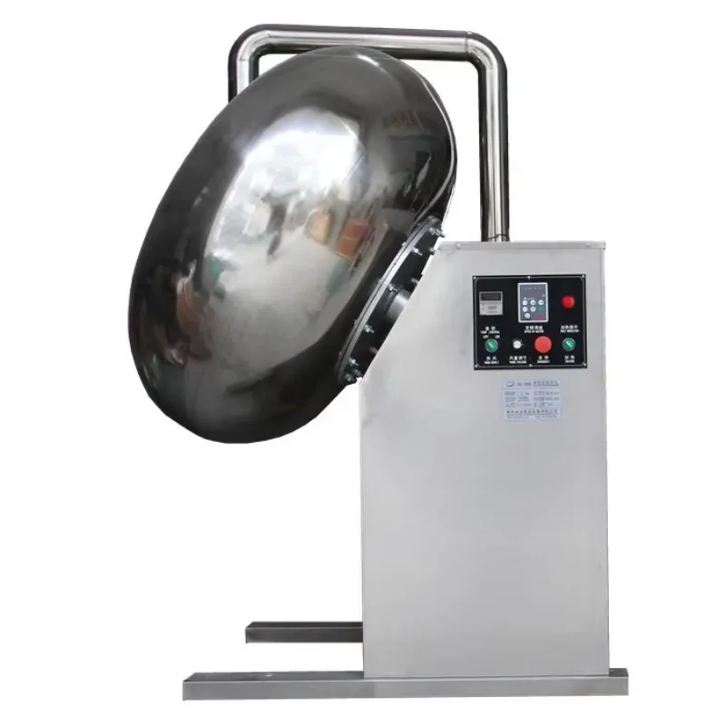 【الأكثر مبيعًا】آلة معالجة طلاء الشوكولاتة واللوز والفول السوداني واللوز المعتمدة من CE BY800 300-50 كجم لكل دفعة