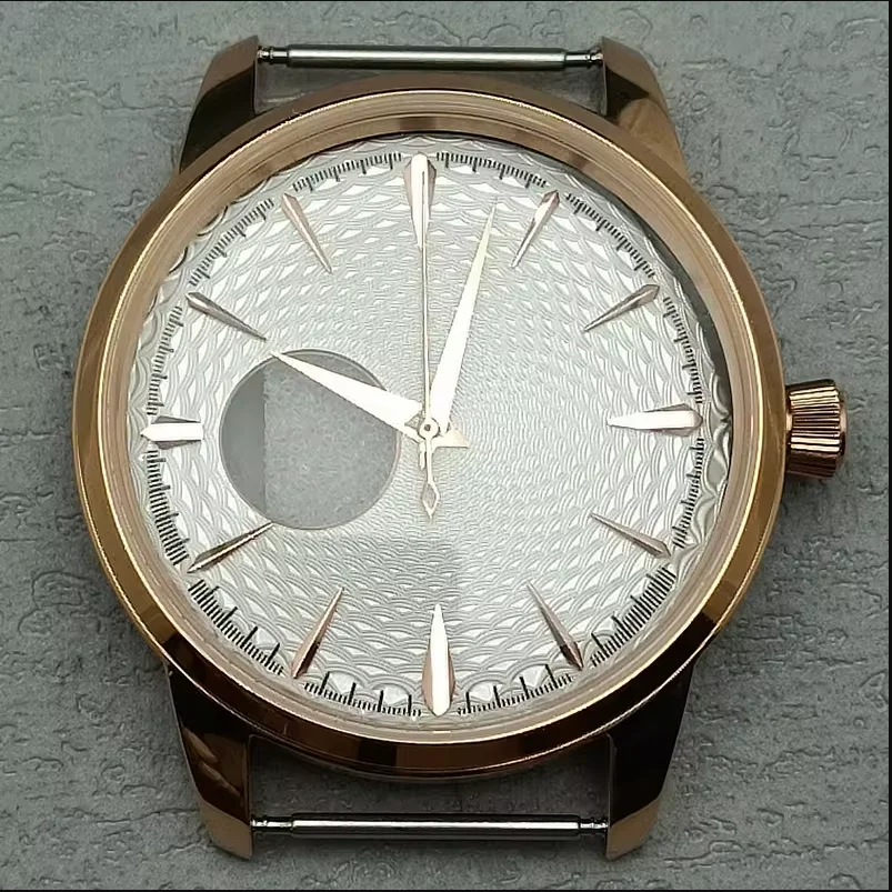 40mm Rose gold NH35 Case Fit NH35/38 Movement Custom Logo Dial 316L stainless steel Watch Case Accessories