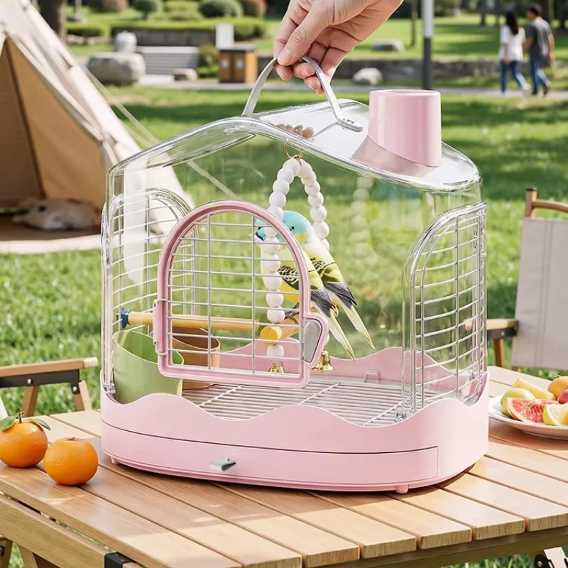 

Plastic Bird Cages Acrylic Hammock Luxury Feeder Bird Cages Outside Indoor Pigeon Quail Lovebird Bird Supplies Pet Supplies