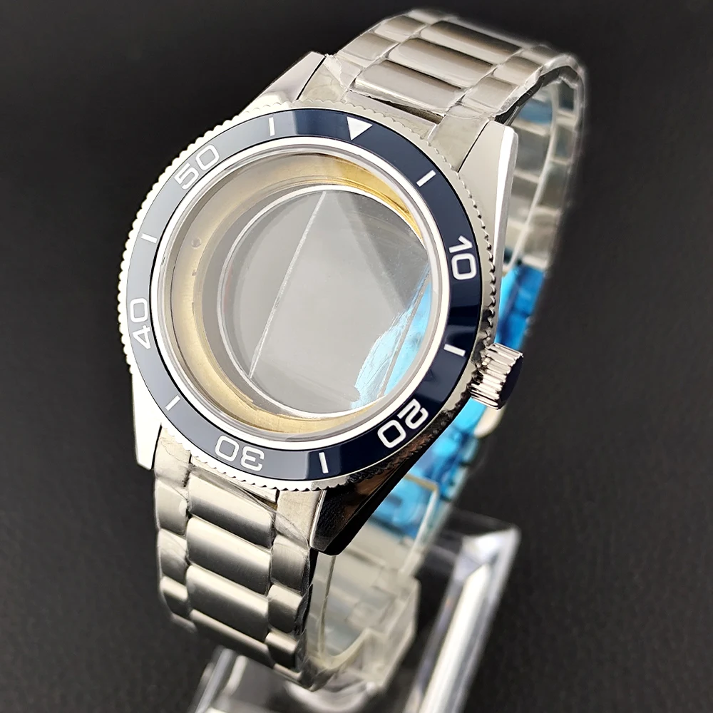 8215 Gehäuse 41,7mm Edelstahlgehäuse Passend für 8215 Uhrwerk Uhrenzubehör Saphirglas Uhr für Herren 20mm Uhrenarmband – Detail 2
