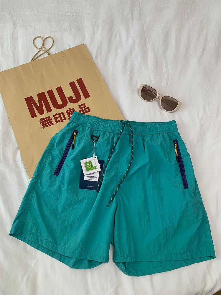 

Брюки Mint Wave Qui Dry ort Ледяной шелк Тонкие пятиточечные летние спортивные штаны для бега на открытом воздухе легкие дышащие