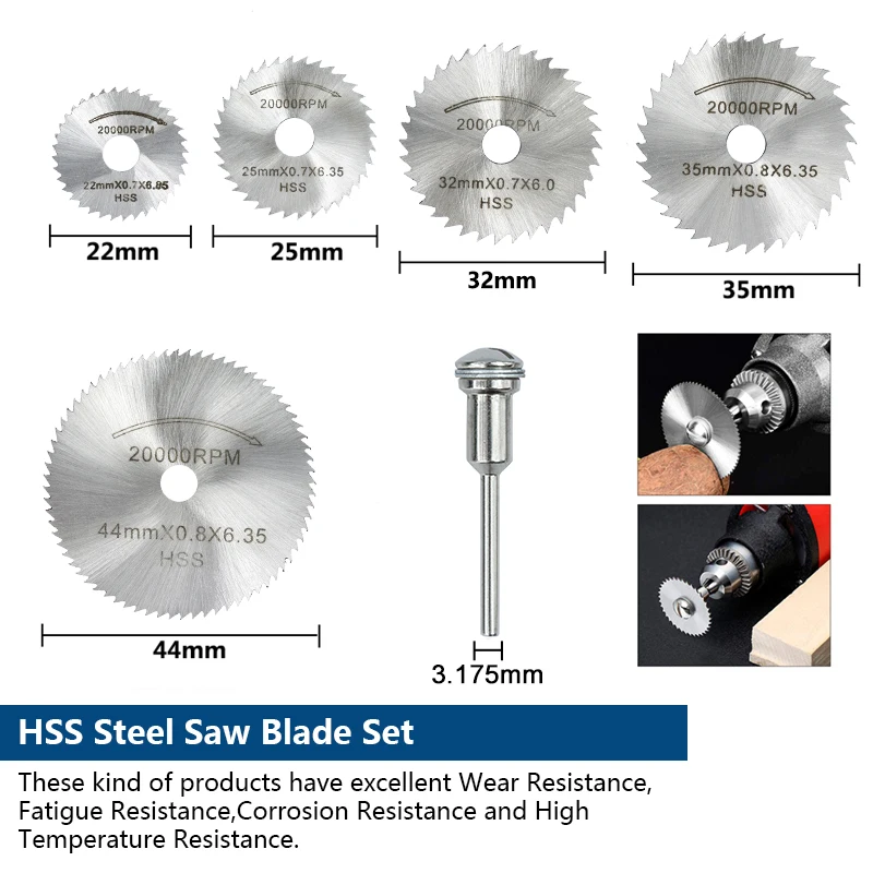 XCAN 242pcs Power Tools Rotary Tool Accessory Set Fits Dremel Drill Grinding Polishing Accessories Mini Saw Blade Abrasive Tool