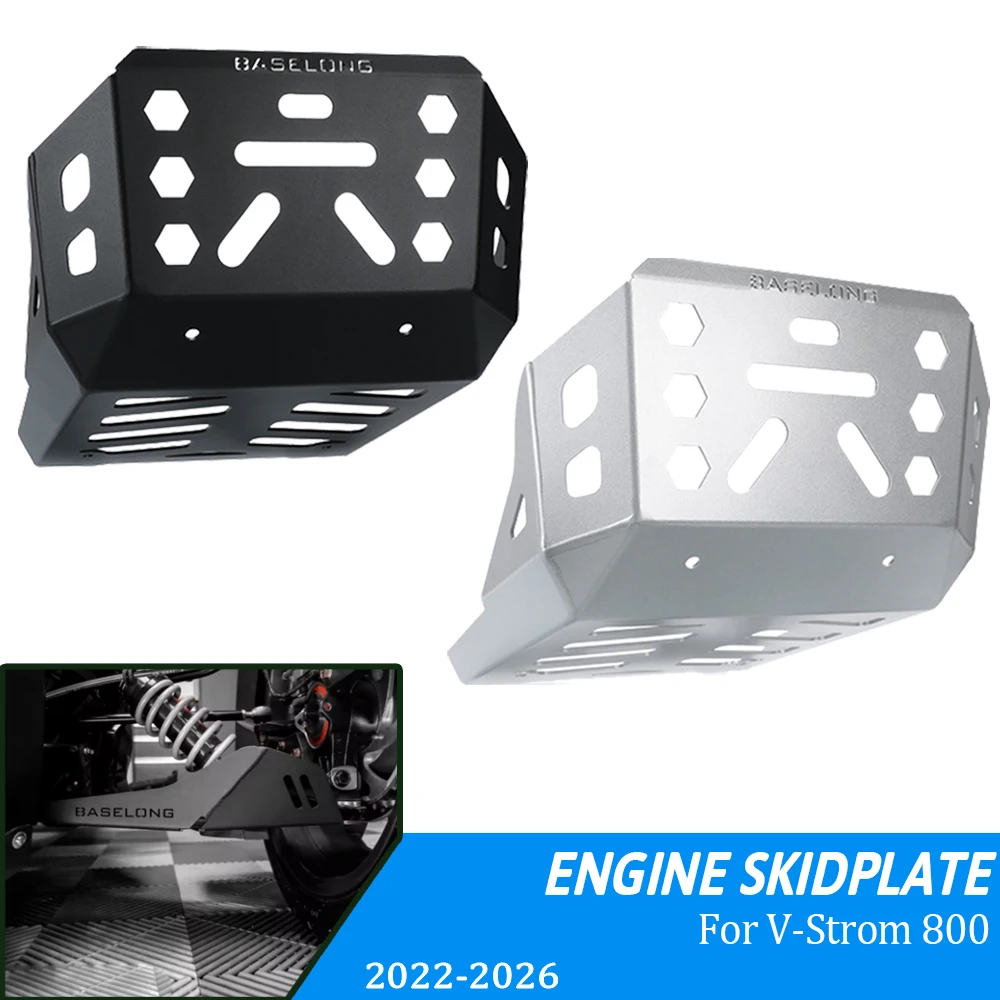 

For Suzuki V-Strom VSTORM 800 800 DE 800DE 2022 2023 2024 2025 2026 Motorcycle Aluminum Skid Plate Bash Frame Engine Guard Cover