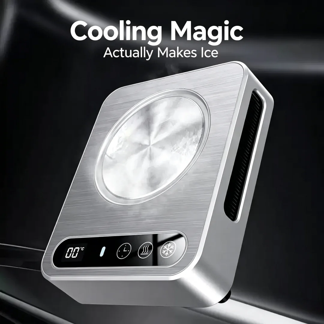 Office Desktop Drink Cooling Heating Coaster Fast Refrigeration Machine Dual Use Constant Temperature Beverage Cooler Warmer