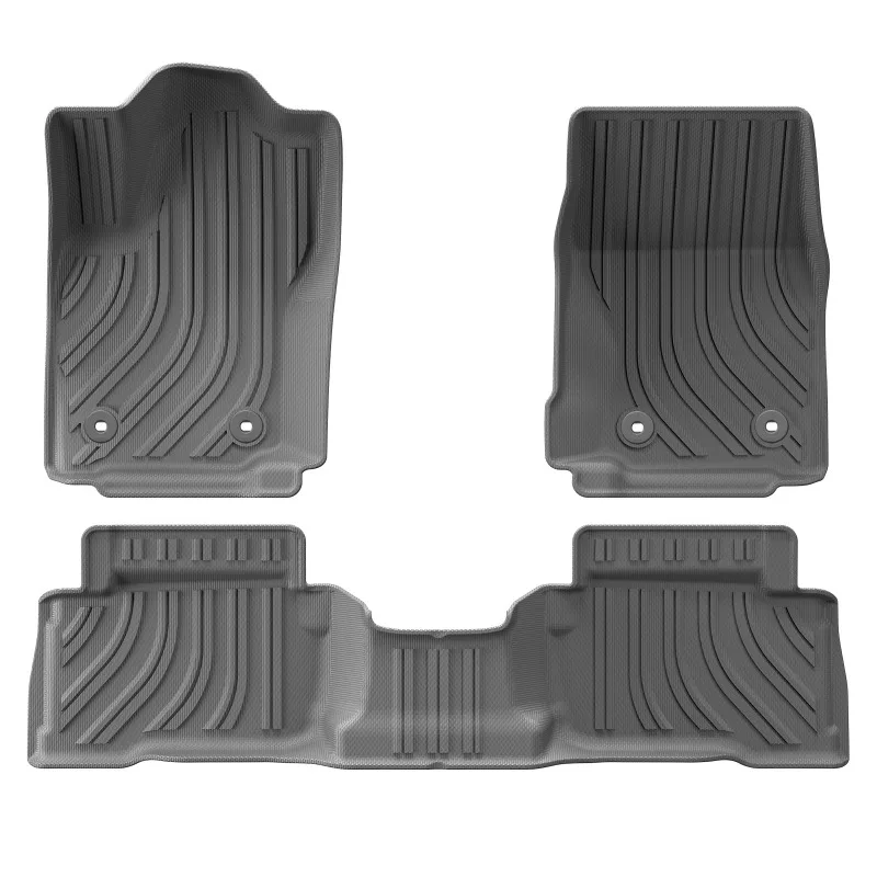 Fußmatten für Toyota Tacoma 2024 (Doppelkabine) Allwetter-Autofußmatten TPE 3D Fußmatte Schwarz Linkslenker Schwarz – Detail 6