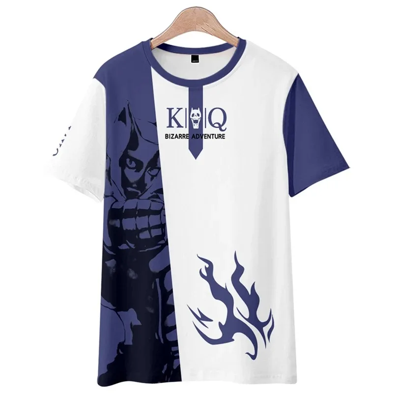 Homens e mulheres JoJo's Bizarre Adventure 3D Print T-Shirt, Kira Yoshikage, O-neck, manga curta, engraçado, T-shirt gráfica,