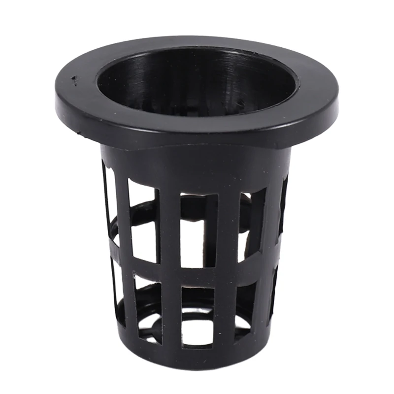 100 Pack 1.77 Inch Net Cups Slotted Mesh Wide Lip Filter Plant Net Pot Bucket Basket For Hydroponics Aquaponics Orchids