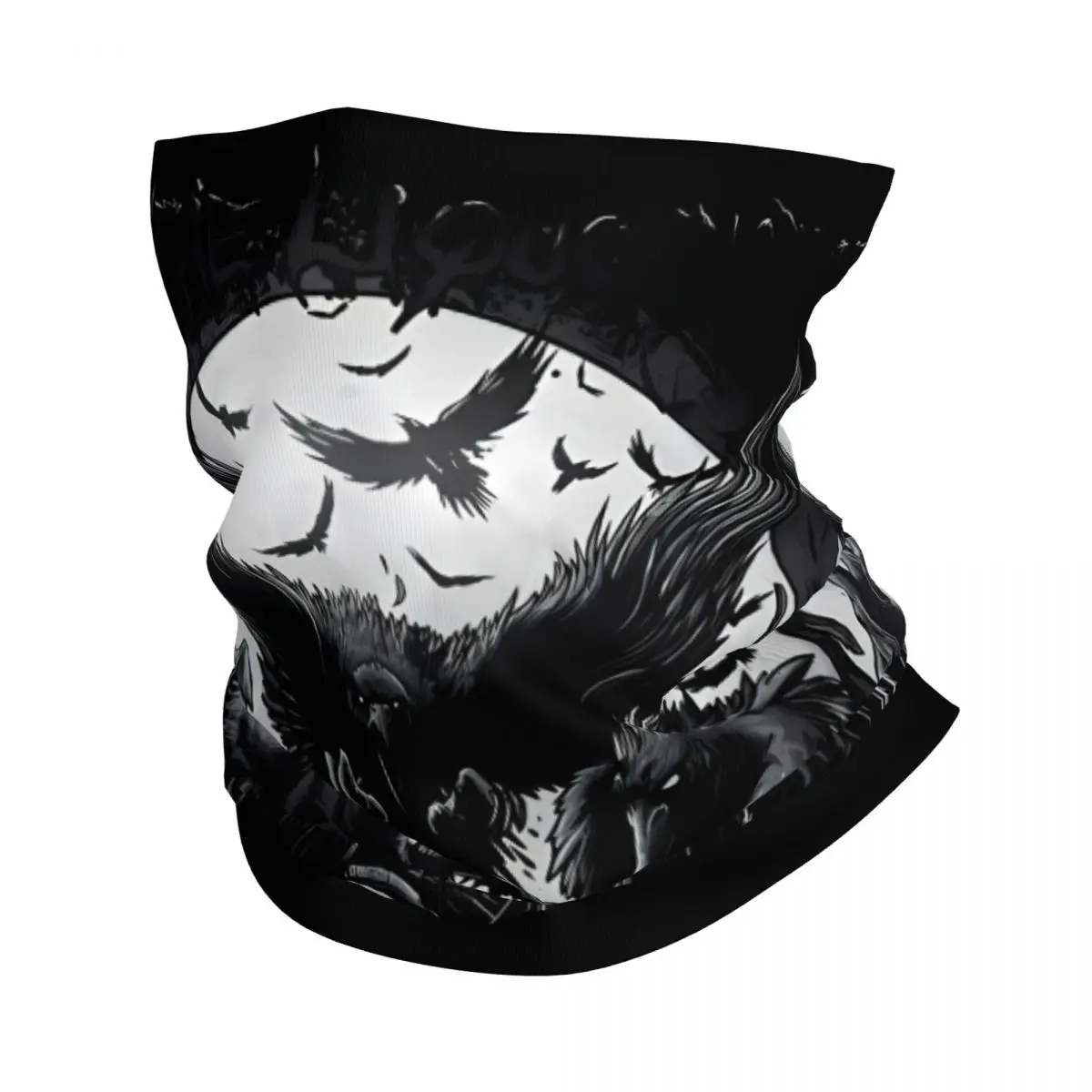 Dark Ravens Thin Wrap Scarf Bandana Neck Gaiter Face Cover Headband