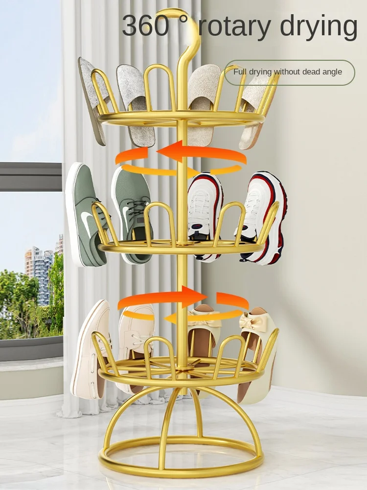 Shoe Rack Outdoor Balcony Home Sandals Shelf Floor Hanging Rack Slippers Multi-Layer Storage Drying