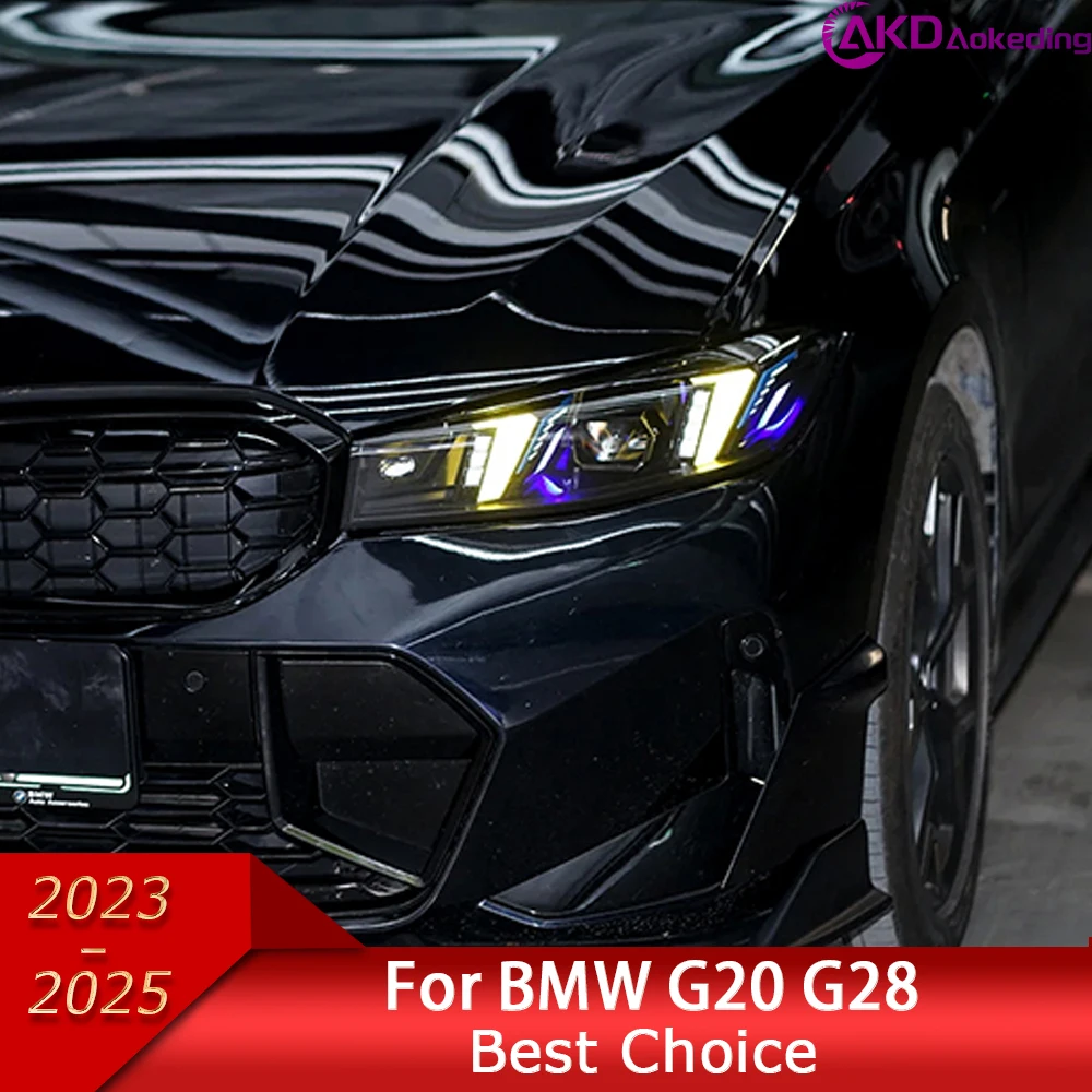 

Car Headlights for BMW G20 G28 LED Headlight 2023-2025 Headlights DRL Turn Signal High Beam Fangs Style Projector Lens