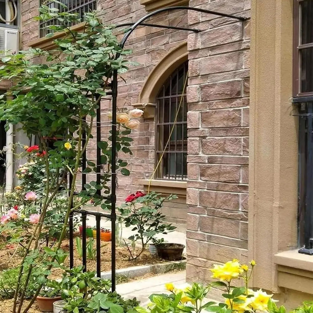 

Навесная арка для сада, настенная арка для свадеб, сверхпрочная стальная опора, пергола или арка для вьющихся растений