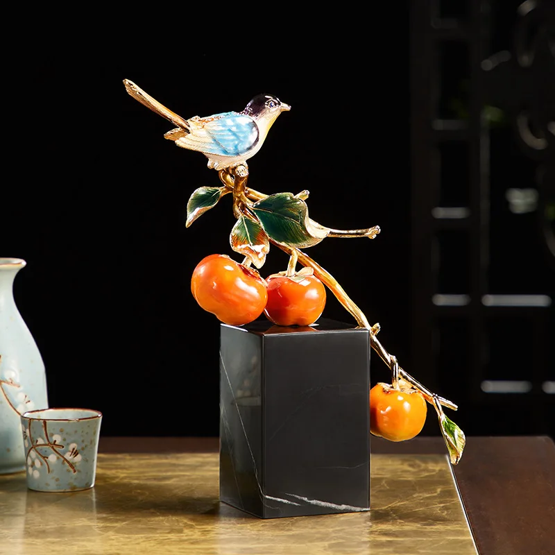 البرسيمون البرسيمون كل شيء يسير بشكل جيد زخرفة البرسيمون المينا اللون الراقية إطار بوغو الصيني الجديد #3