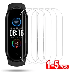 Hydrogel Soft Screen Protectors Film Voor Xiaomi Mi Band 8 7 6 5 4 3 Full Cover Beschermende Film Smart Watch Accessoires Niet Glas