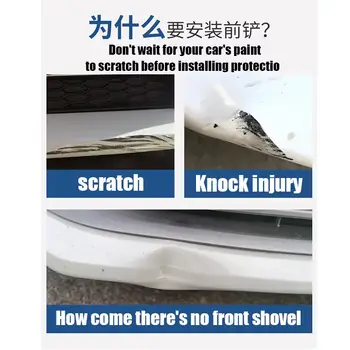 五段式前唇通用汽車前保險桿擾流板通用配件碳纖維外觀/亮黑色保護套件 6 最佳銷售 阿爾法羅密歐 147 唇 - №3