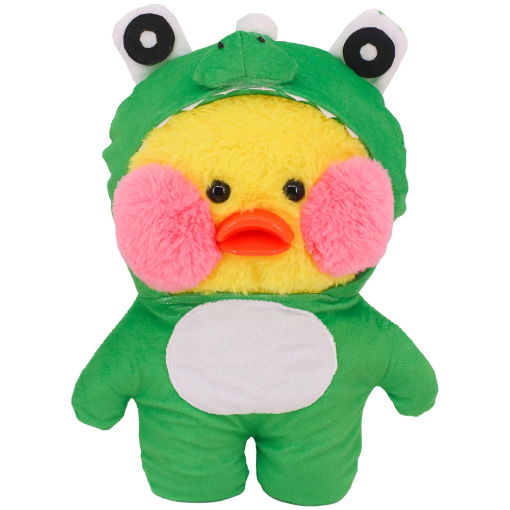 2PCS/Set Duck Clothes + Bag Kawaii Animal Plush Clothing Bodysuit 30cm lalafanfan Accessories Plush Stuffed Toy Doll Clothes,Toy