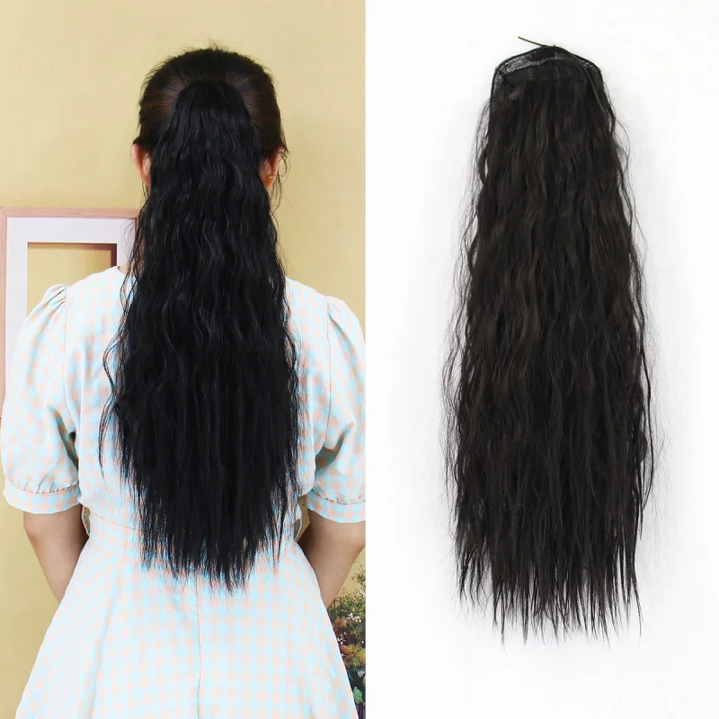 

Модный накладной хвост-косичка на завязках, европейский и американский новый стиль, разноцветный парик