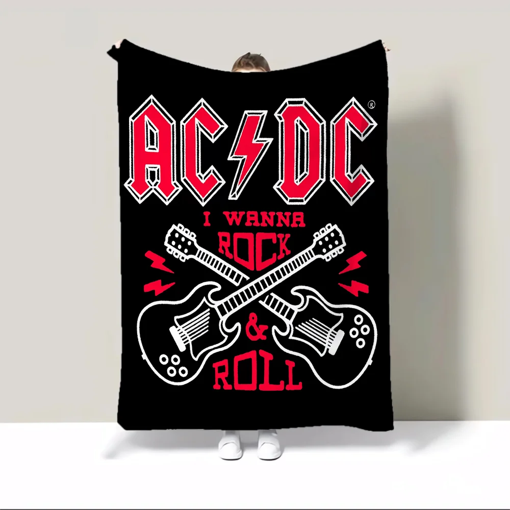 A-ACDC Hairy Blankets for Bed Blanket 150cm X 200cm Furry Sofa Throw Knee Fluffy Soft Nap King Size & Throws Decorative Custom