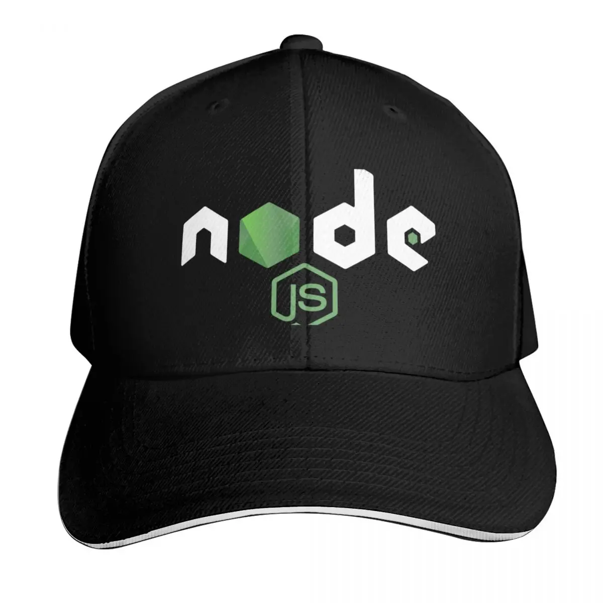 NodeJS JavaScript Programmer Baseball Cap Snapback Flat Bill Strapback Dad Hat Six Panel Structured Crown