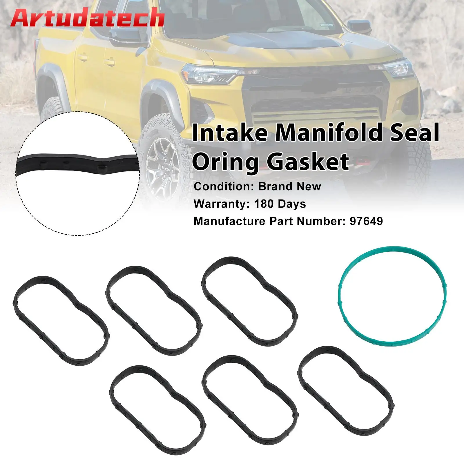 

Artudatech Engine Intake Manifold Seal Oring Gasket Set 97649 Fit for Chevrolet Colorado