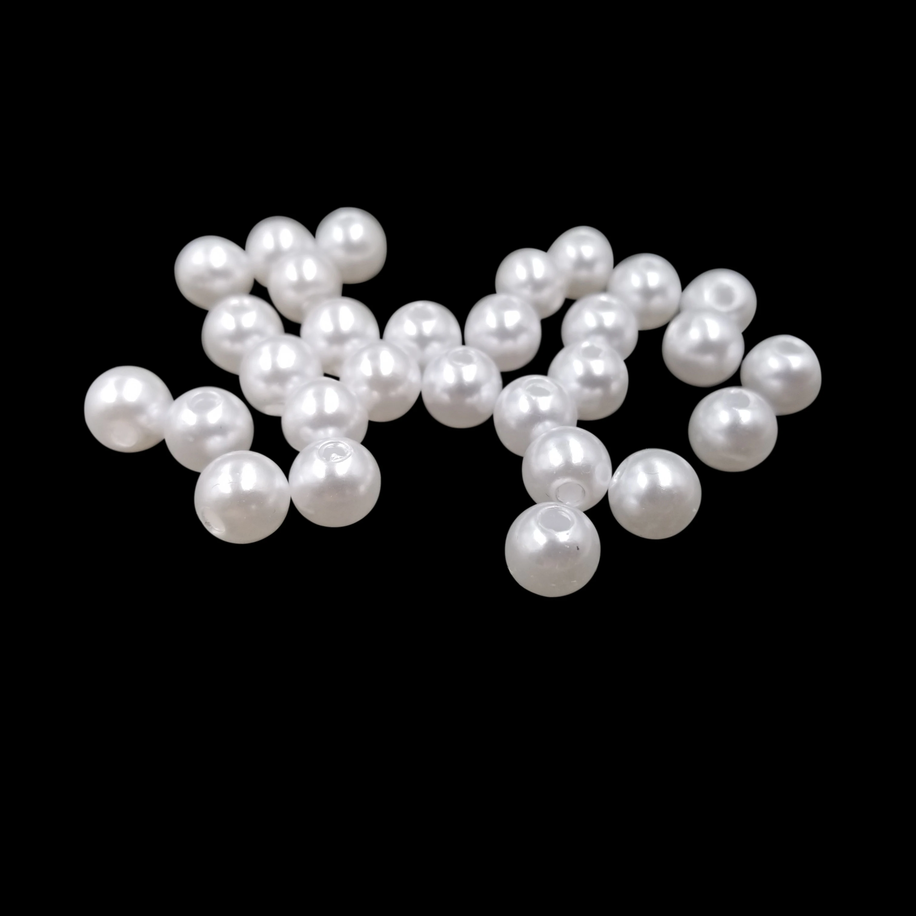 DIY نقلی موتی کے زیورات کے لیے 3-14mm 5-600PCS لوازمات ڈھیلے موتیوں کے ہار بریسلیٹ تھوک لٹکن