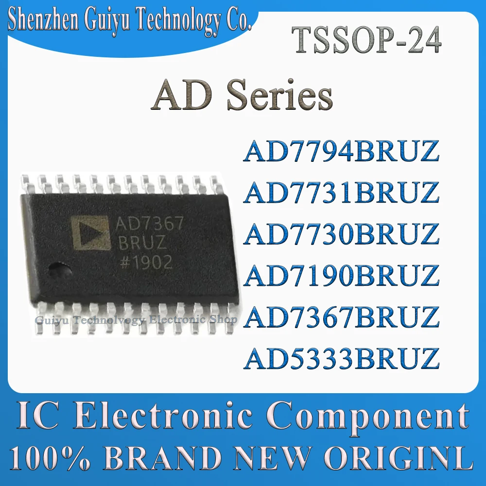 

AD5333BRUZ AD7367BRUZ AD7190BRUZ AD7730BRUZ AD7731BRUZ AD7794BRUZ AD5333 AD7367 AD7190 AD7730 AD7 AD Series TSSOP-24 IC MCU Chip