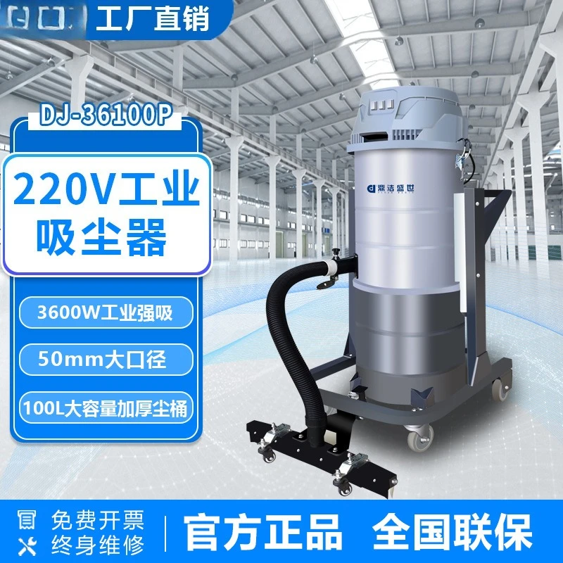 Dingjie Shengshi Industrial Vacuum Cleaner Factory Workshop Vacuum Cleaner High Power Factory Workshop Dust Iron Filings