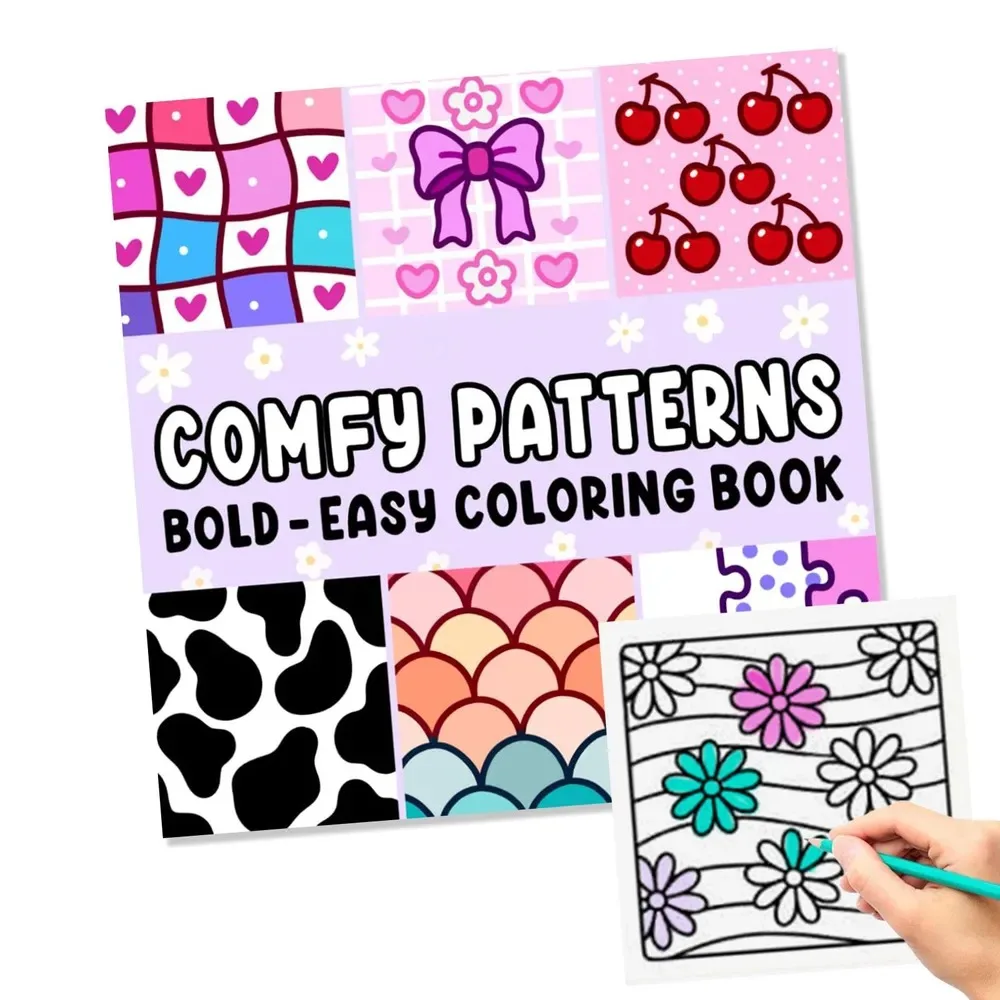 Comfy Patterns: Coloring Book for Relaxation Featuring Lovely Cozy Pattern and Mandala Paperback