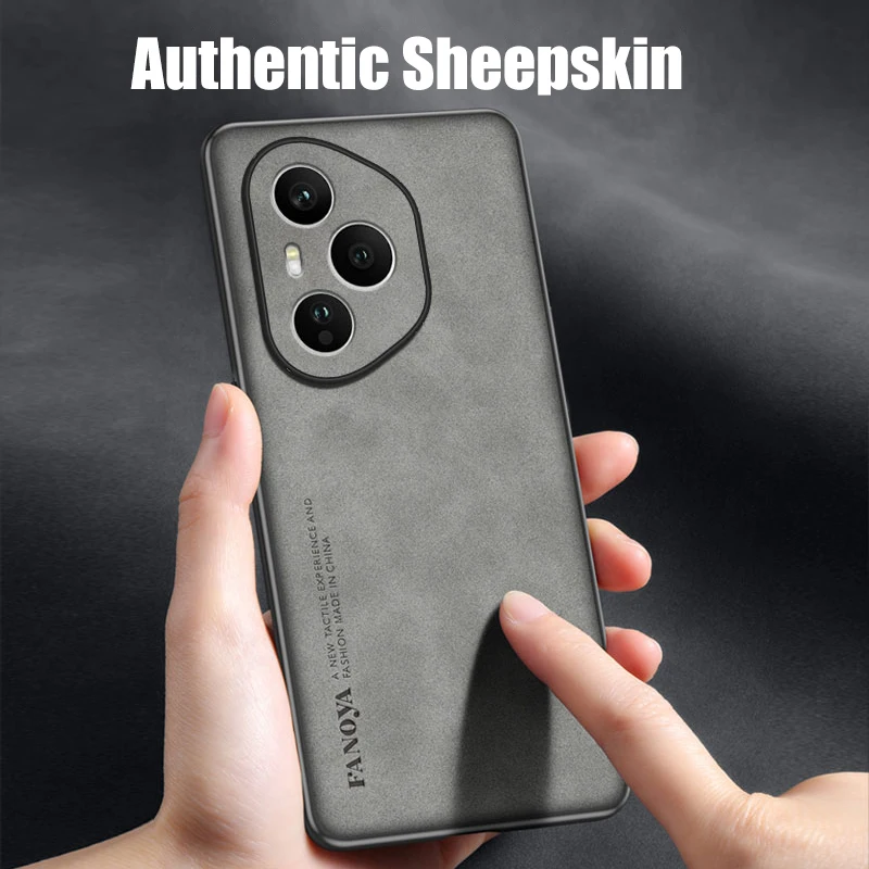 حافظة لهاتف Honor 400 Pro مصنوعة من مادة البولي يوريثان بإطار ناعم من جلد الغنم وغطاء خلفي من جلد الغنم 400 Lite 300 حماية فائقة ضد الصدمات